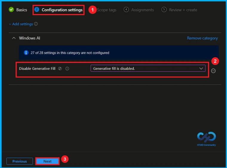Managing Generative Fill in Windows Paint using Intune - Fig.5