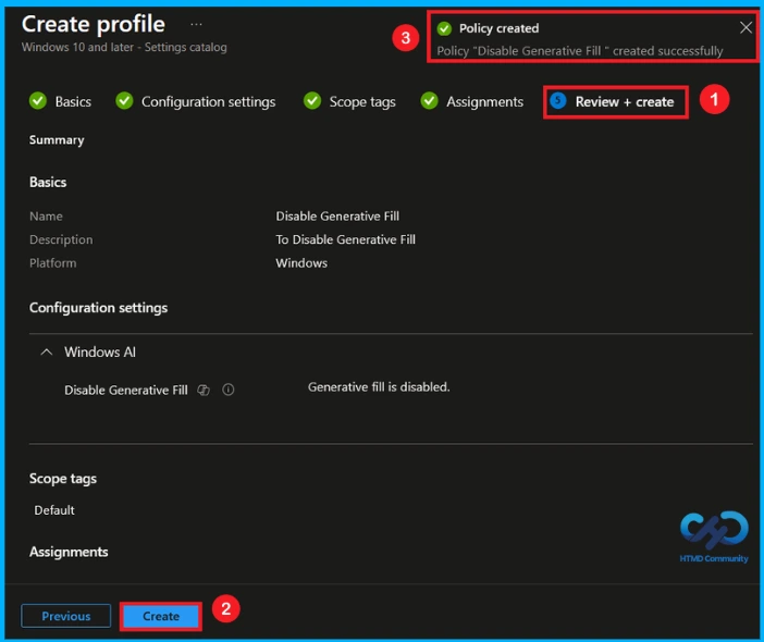 Managing Generative Fill in Windows Paint using Intune - Fig.8