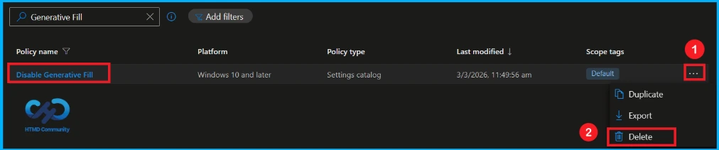 Managing Generative Fill in Windows Paint using Intune - Fig.12