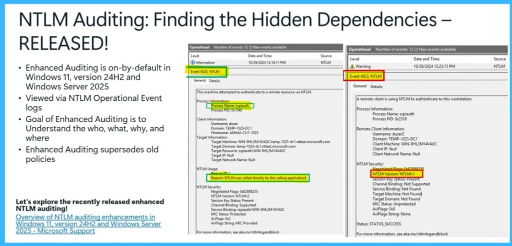 Microsoft Introduces Enhanced NTLM Auditing to Improve Windows Authentication Security -Fig.3 Creds to MS