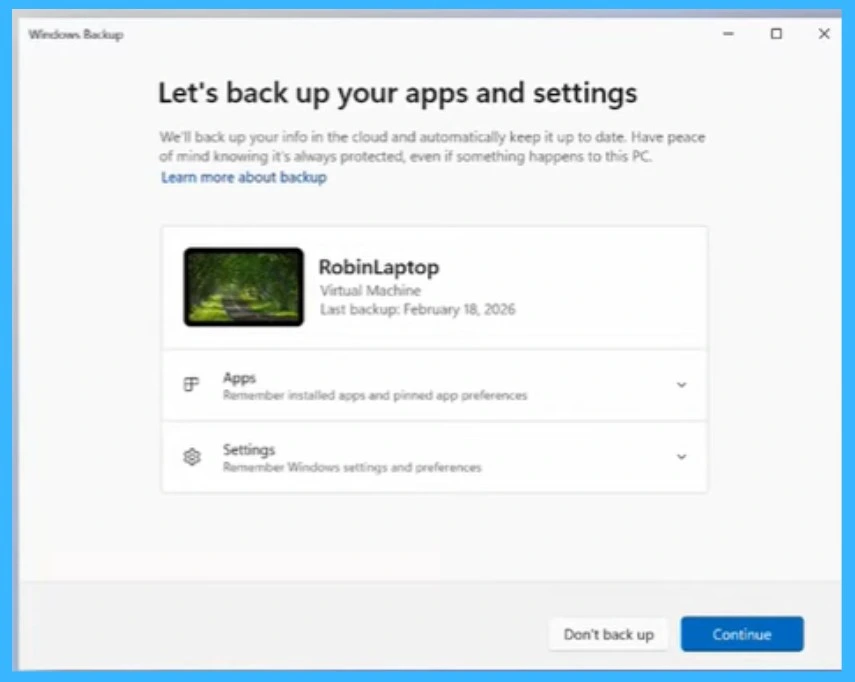 Microsoft Introduces Windows Backup for Organizations with Secure Backup and Quick Restore -Fig.2 Creds to MS
