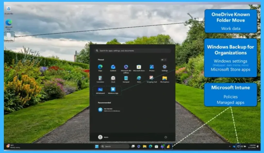 Microsoft Introduces Windows Backup for Organizations with Secure Backup and Quick Restore -Fig.1 Creds to MS