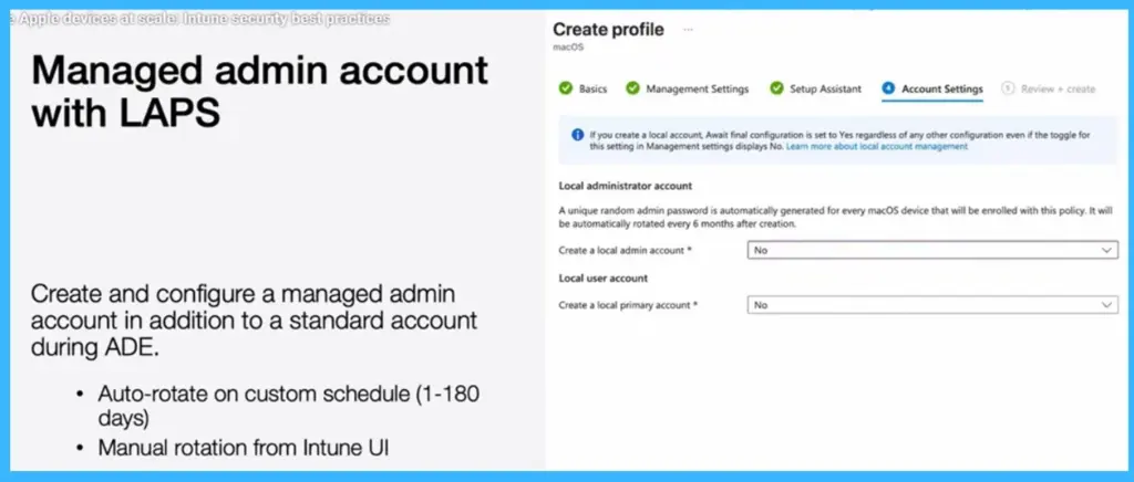 Microsoft Intune Expands macOS Enrollment with LAPS Integration -Fig.1 Creds to MS