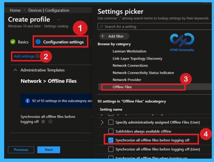 How to Control Offline Files Synchronization When Users Log Off using Intune Policy 4 How to Control Offline Files Synchronization When Users Log Off using Intune Policy-Fig.3