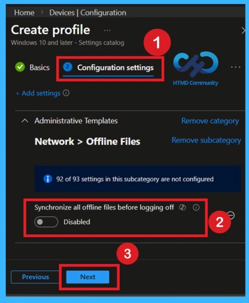 How to Control Offline Files Synchronization When Users Log Off using Intune Policy 5 How to Control Offline Files Synchronization When Users Log Off using Intune Policy-Fig.4