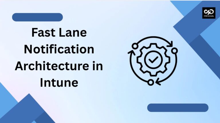 Reducing Latency with Fast Lane Notification Architecture in Intune 1