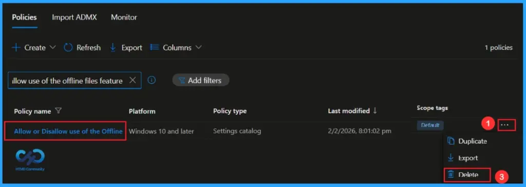 How to Manage Offline Files Feature in Windows using Microsoft Intune 15 How to Manage Offline Files Feature in Windows using Microsoft Intune - Fig.13