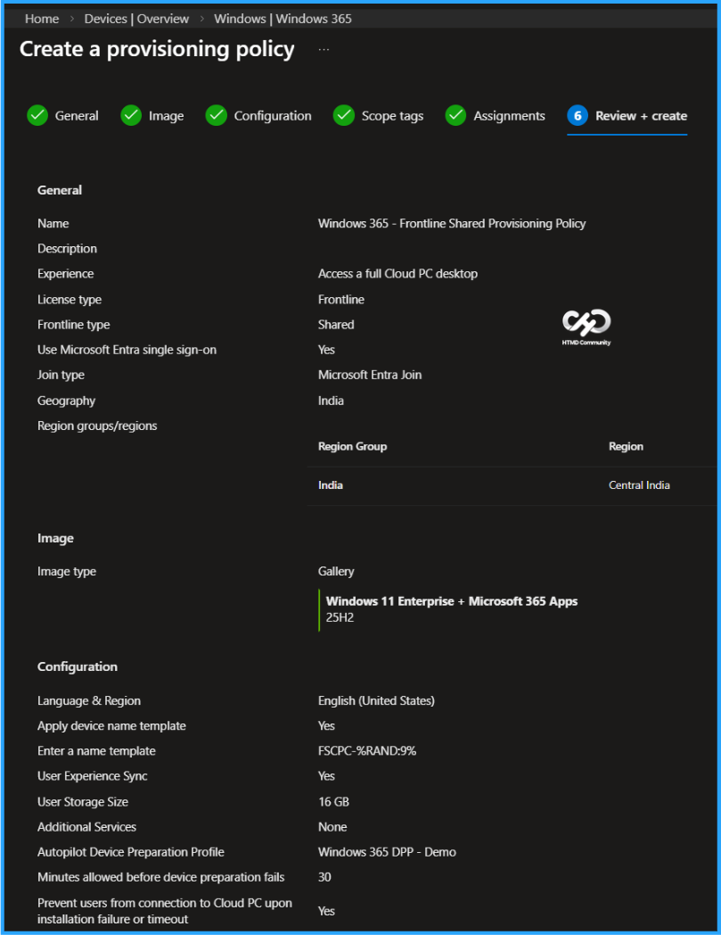 How To Create Windows 365 Frontline Shared Cloud PC Using Intune HTMD Blog