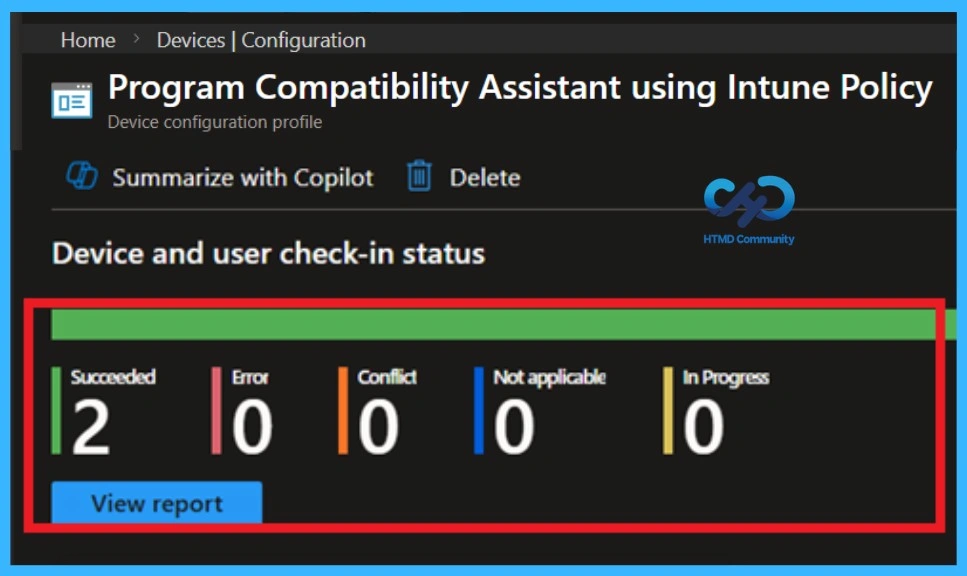 Turn Off Program Compatibility Assistant Configuration using Intune policy -Fig.10