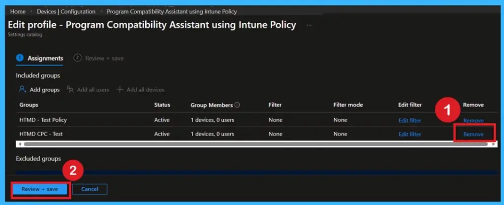 Turn Off Program Compatibility Assistant Configuration using Intune policy -Fig.12