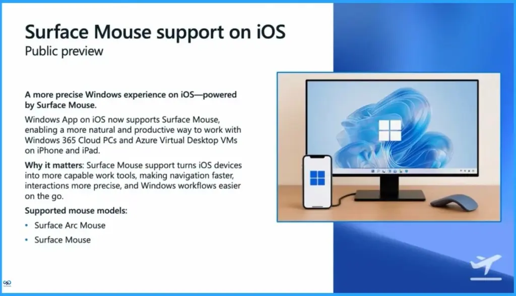 Windows App on iOS now Supports Surface Mouse for Enhanced Productivity - Fig.1