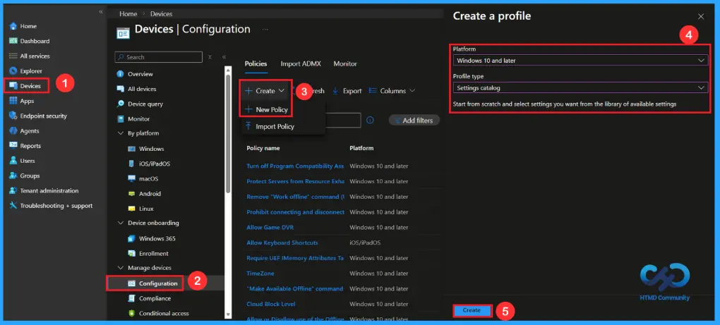 How to Enable or Disable Print Driver Installation Settings using Intune - Fig.1