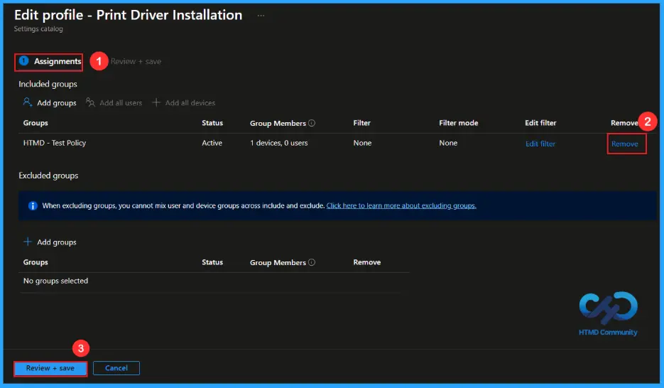 How to Enable or Disable Print Driver Installation Settings using Intune - Fig.12