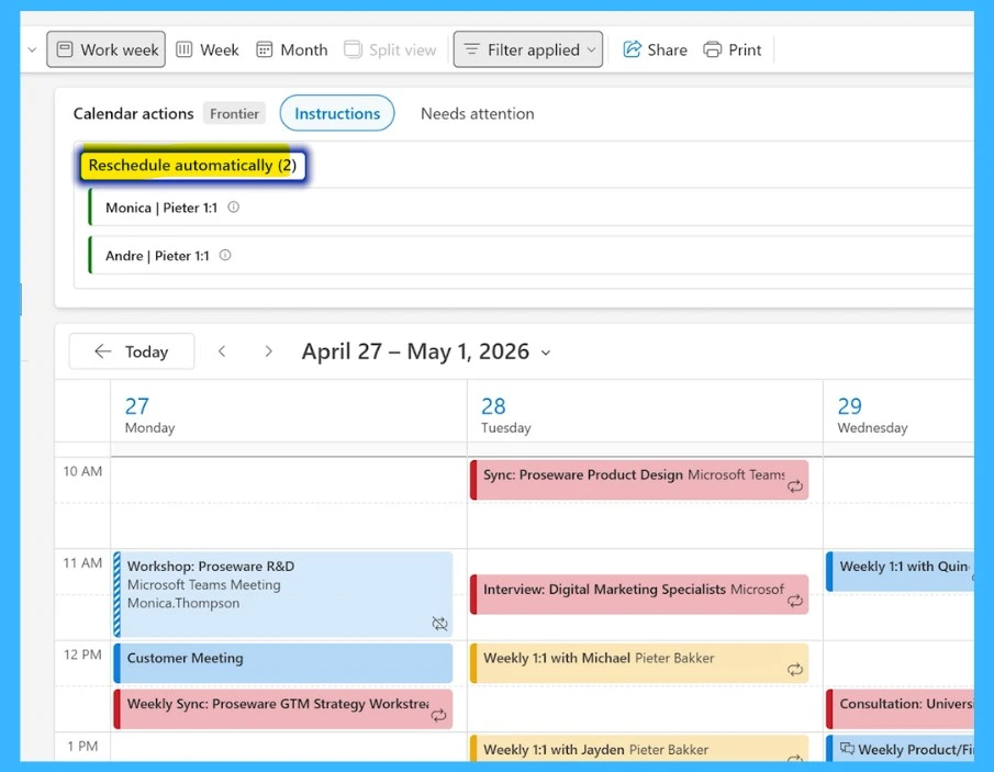 Microsoft Introduces AI-Powered Copilot Agent Mode in Outlook -Fig.3 Creds to MS