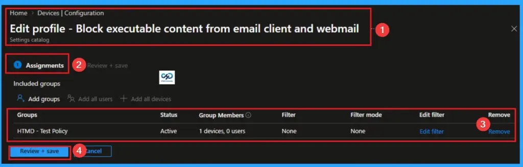 Block Executable Content from Email Client and Webmail in Microsoft Defender using Intune - Fig.11