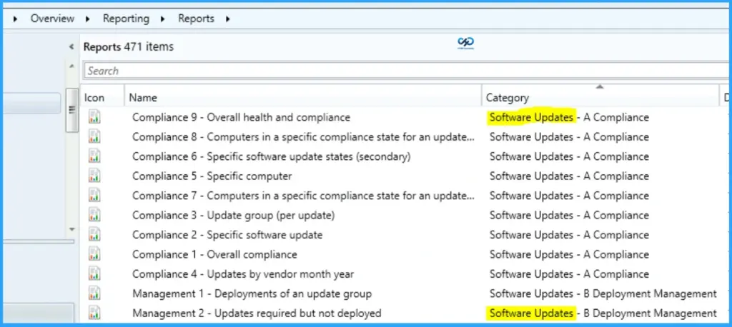 SCCM Default Software Update Reports for SSRS Reporting Patching Deployment and Troubleshooting - Fig.1