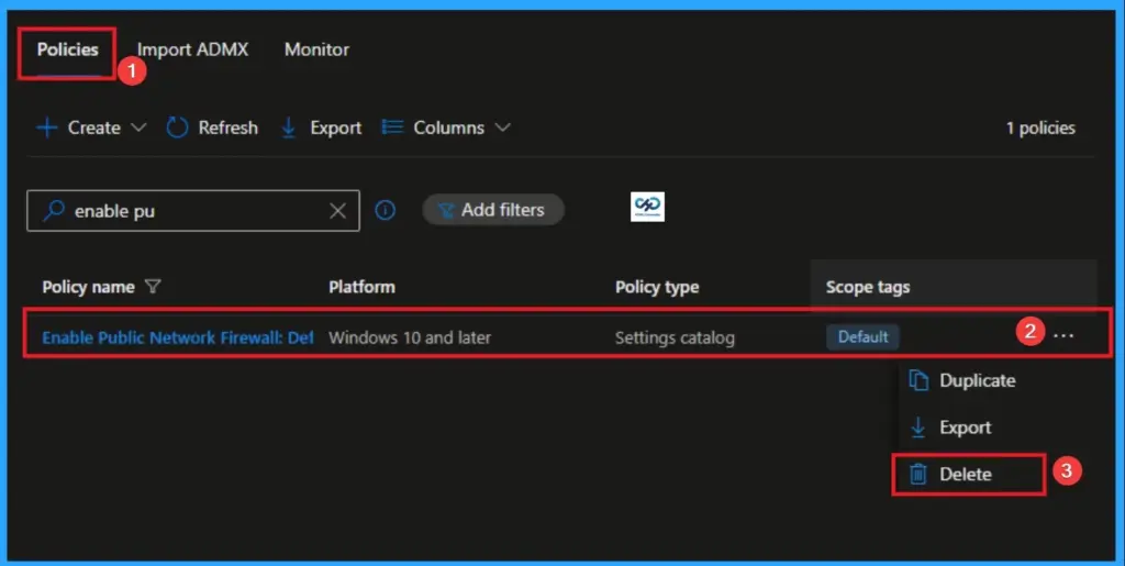 Default Inbound Action for Public Profile in Windows Defender Firewall using Intune - Fig.12