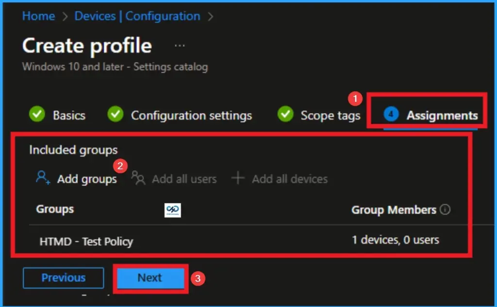 Default Inbound Action for Public Profile in Windows Defender Firewall using Intune - Fig.8