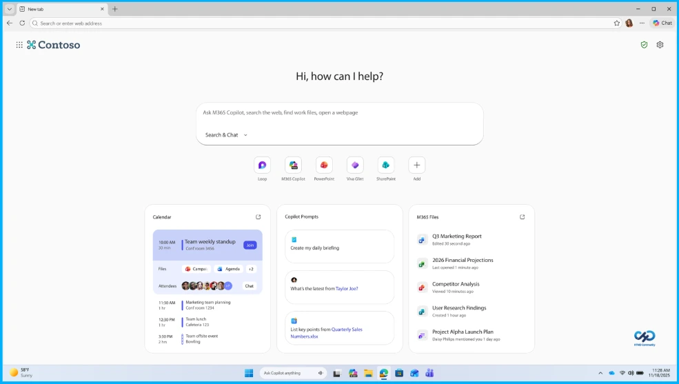 Edge for Business Presents a Secure Enterprise AI Browser Built for Modern Work - Fig.1 creds to MS