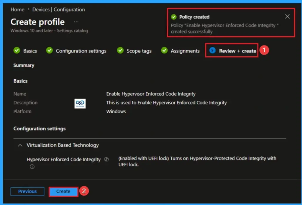 Enable Hypervisor Enforced Code Integrity for Virtualization-Based Security using Intune - Fig.8