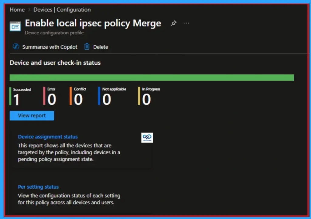 Enforcing Local IPsec Policy Merging for Global Security using Intune 11 Enforcing Local IPsec Policy Merging for Global Security using Intune - Fig.10