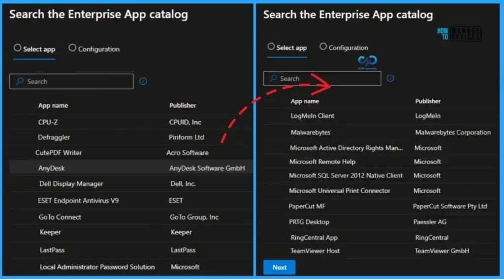 Complete List of Managed Applications in Intune Enterprise App Catalog - Fig.2