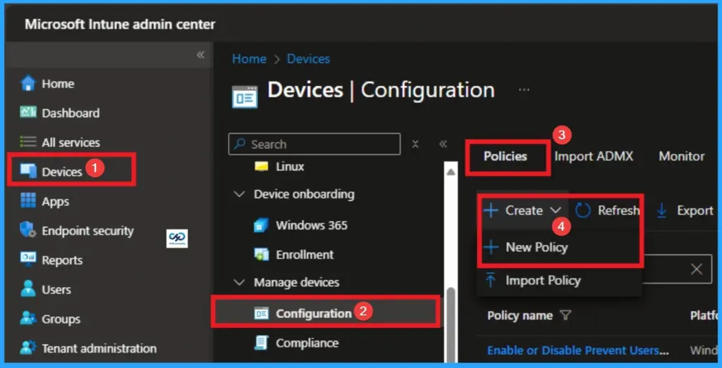 How to Enable Log Dropped Packets in Windows Firewall for Advanced Security using Intune - Fig.1