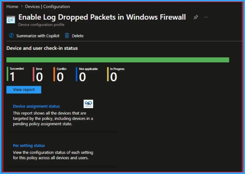 How to Enable Log Dropped Packets in Windows Firewall for Advanced Security using Intune - Fig.10