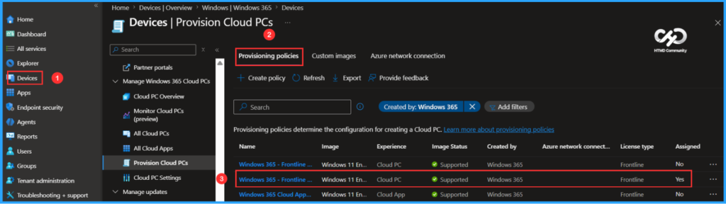 How to Perform Easy Reprovisioning for Windows 365 Frontline Shared Cloud PCs. Fig. 1