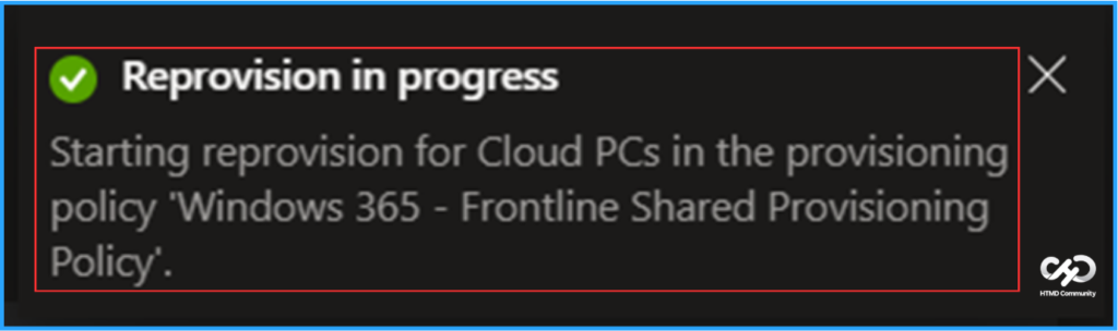 How to Perform Easy Reprovisioning for Windows 365 Frontline Shared Cloud PCs. Fig. 4