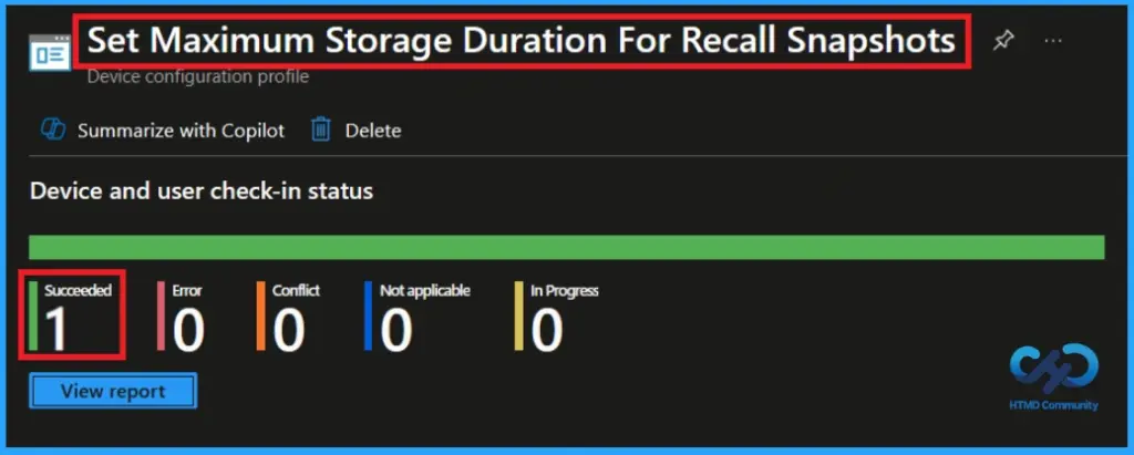How to Set Maximum Storage Duration for Recall Snapshots on Windows 11 using Intune 12 How to Set Maximum Storage Duration for Recall Snapshots on Windows 11 using Intune - Fig.10