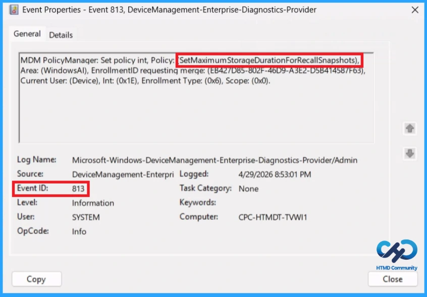 How to Set Maximum Storage Duration for Recall Snapshots on Windows 11 using Intune 13 How to Set Maximum Storage Duration for Recall Snapshots on Windows 11 using Intune - Fig.11