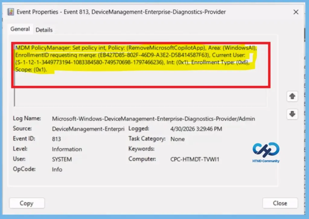 Intune Policy Now Allows Automatic Removal of Unused Copilot App 10
