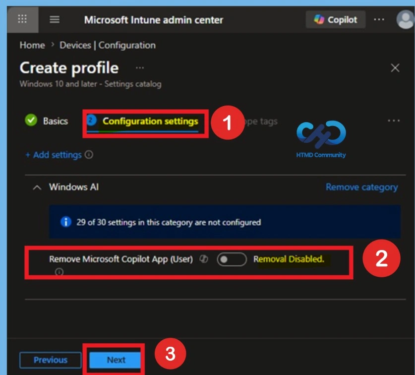Intune Policy Now Allows Automatic Removal of Unused Copilot App 4