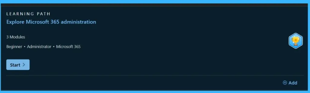 Learn Course AB-900T00-A Introduction to Microsoft 365 and AI Administration -Fig. 2 Creds to MS