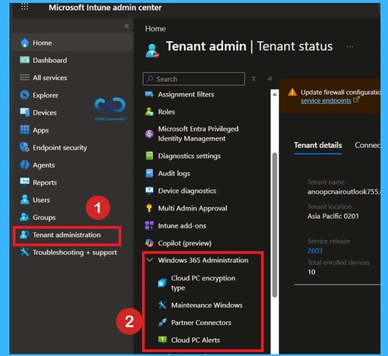 New Windows 365 Navigation in Intune Improves Admin Efficiency and Visibility -Fig. 2