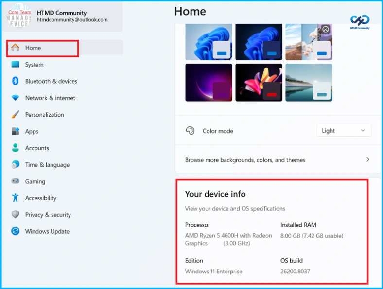 Enhanced Device Info and Account Management on Windows 11 Settings - Fig.2