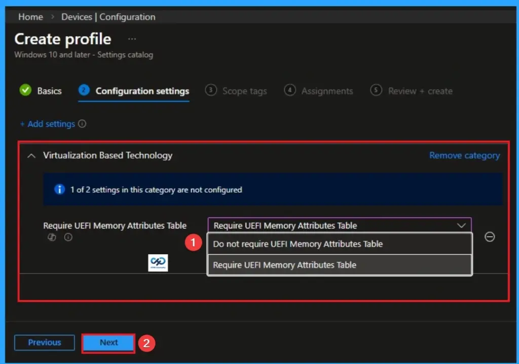 Step-by-Step Guide to UEFI Memory Protection for Virtualization-Based Security using Intune - Fig.5