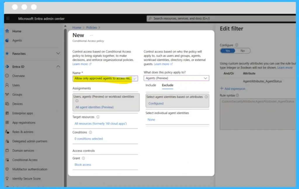 What’s New in Microsoft Entra Agent ID for Managing and Governing AI Agents at Scale - Fig.3 Creds to MS