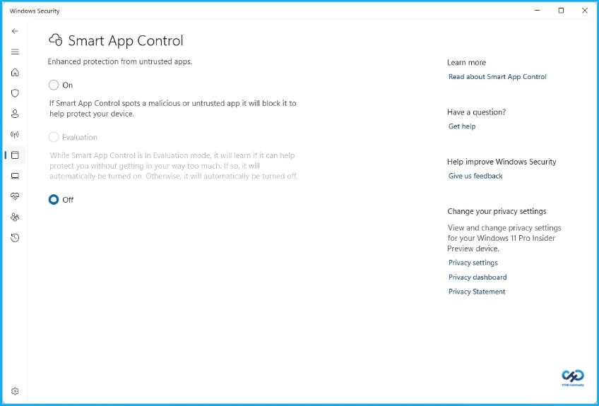 Windows 11 April 2026 Update Introduces Smart App Control Without Reinstallation - Fig.1 creds to MS
