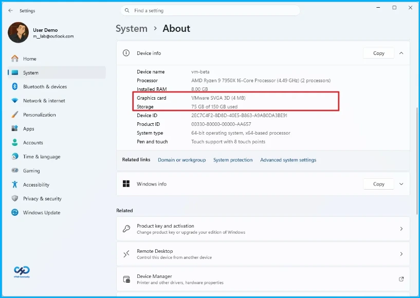 Windows 11 Settings About Page Update with GPU and Storage Specifications 2 Windows 11 Settings About Page Update with GPU and Storage Specifications- Fig.1 creds to MS