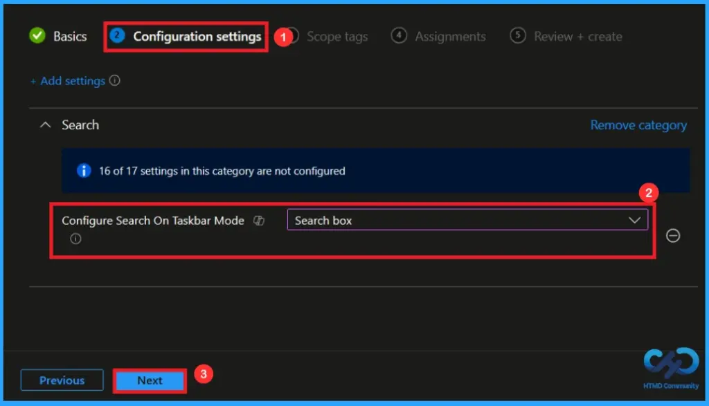 How to Control Search Settings on Windows Taskbar using Intune Policy 7 How to Control Search Settings on Windows Taskbar using Intune Policy - Fig.5