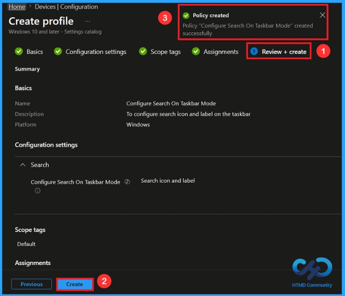 How to Control Search Settings on Windows Taskbar using Intune Policy 11 How to Control Search Settings on Windows Taskbar using Intune Policy - Fig.9