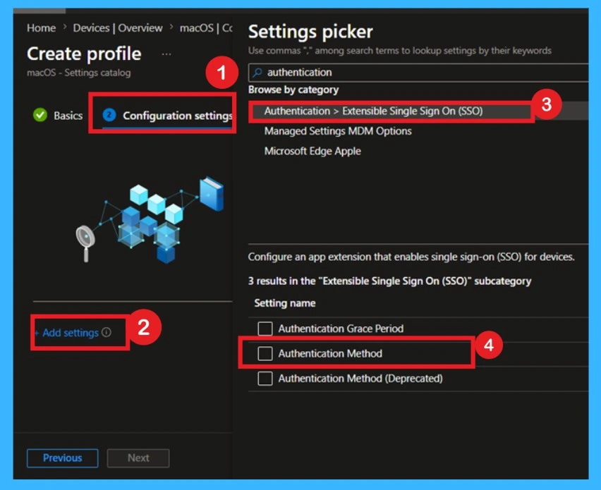How to Configure SSO in macOS ADE Setup Assistant using MS Intune 2 How to Configure SSO in macOS ADE Setup Assistant using MS Intune- Fig.1