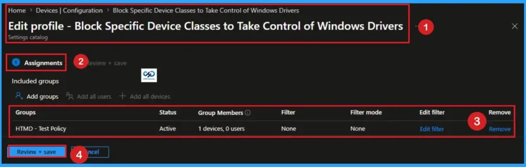 Block Specific Device Classes to Take Control of Windows Drivers using Intune 12 Block Specific Device Classes to Take Control of Windows Drivers using Intune - Fig.11
