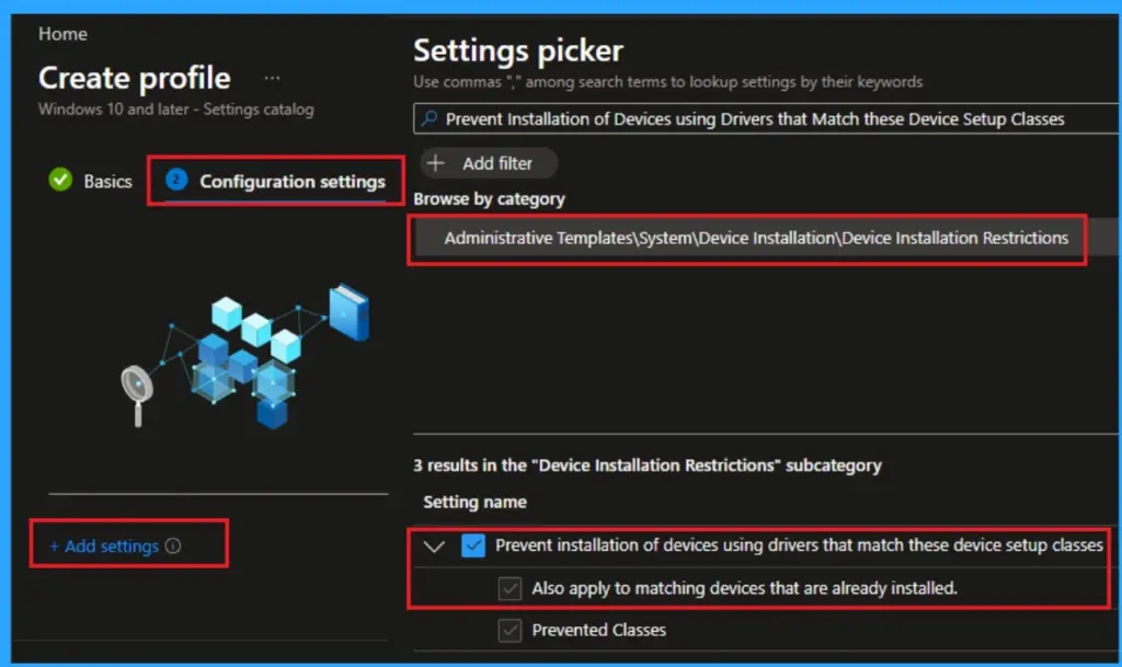 Block Specific Device Classes to Take Control of Windows Drivers using Intune 5 Block Specific Device Classes to Take Control of Windows Drivers using Intune - Fig.4