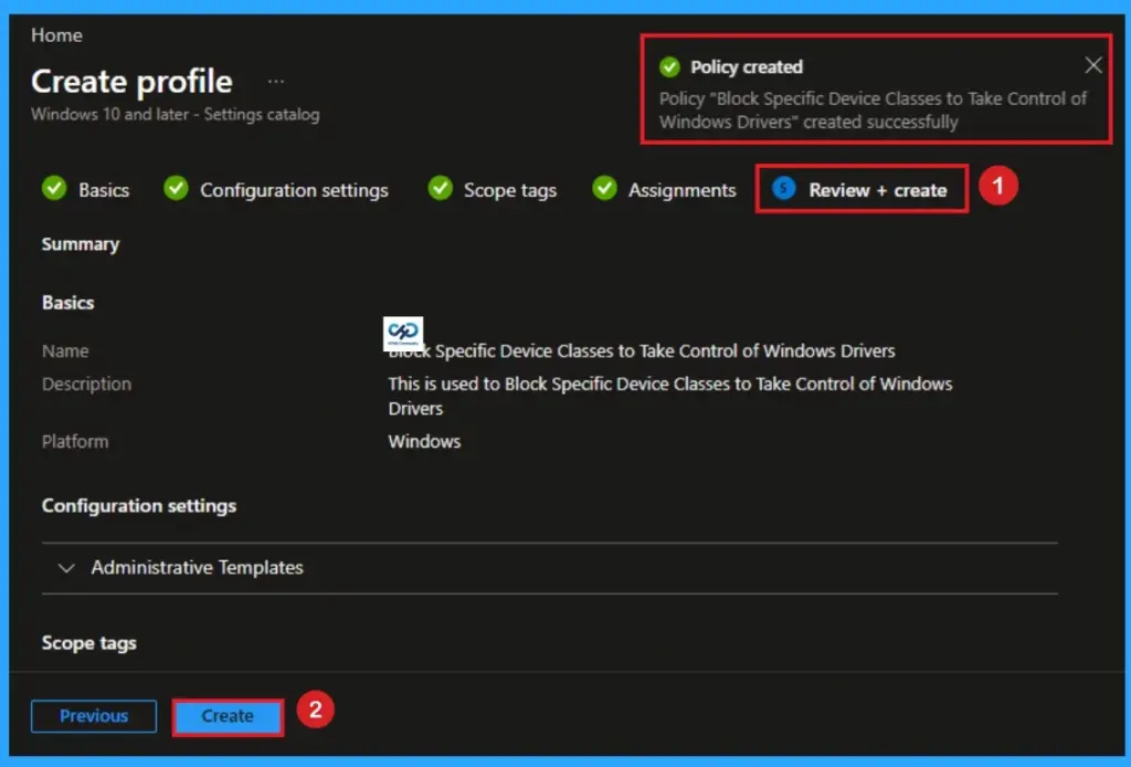 Block Specific Device Classes to Take Control of Windows Drivers using Intune 10 Block Specific Device Classes to Take Control of Windows Drivers using Intune - Fig.9
