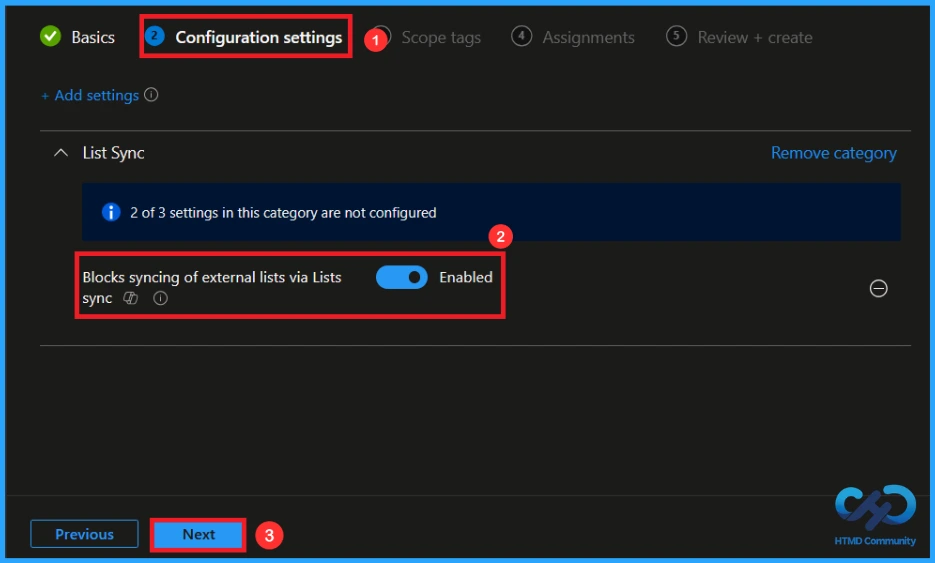 How to Block Syncing of External List Via Lists Sync using Intune 7 How to Block Syncing of External List Via Lists Sync using Intune - Fig.6