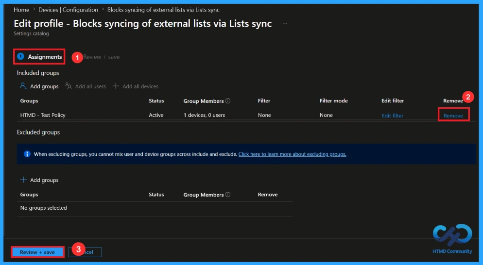 How to Block Syncing of External List Via Lists Sync using Intune 12 How to Block Syncing of External List Via Lists Sync using Intune - Fig.11