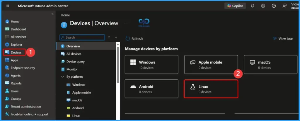 Manage Offline Security Updates for Linux using Microsoft Defender and Intune 2 Manage Offline Security Updates for Linux using Microsoft Defender and Intune - Fig.1